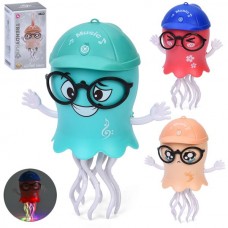 Танцующая игрушка медуза HJ1048 с музыкой, 20см