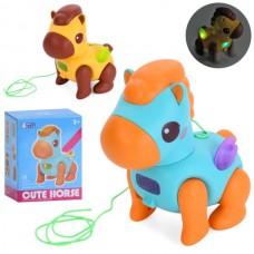 Музична коняшка BabyToys QB-191Y ходить зі світлом