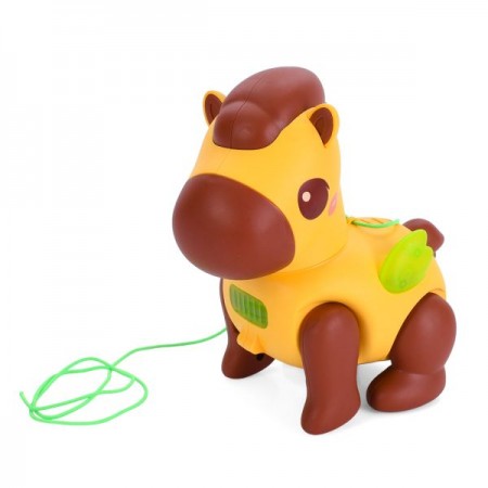 Музыкальная лошадка BabyToys QB-191Y ходит со светом