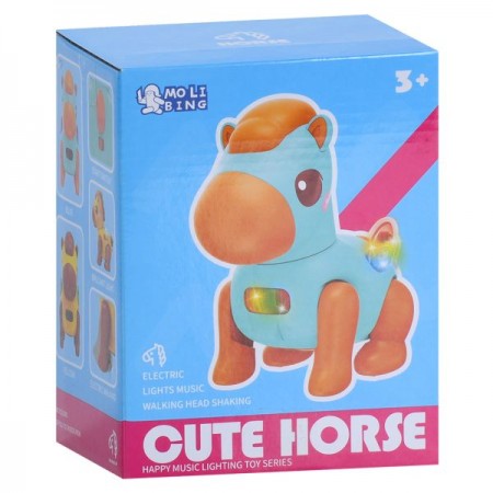 Музыкальная лошадка BabyToys QB-191Y ходит со светом