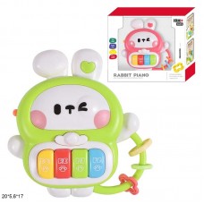 Дитяче піаніно BabyToys 688-47 кролик з музикою і світлом