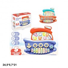 Дитяче піаніно BabyToys LJ8815E кораблик з музикою та світлом