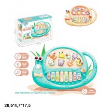 Дитяче піаніно BabyToys LJ8818E равлик з музикою та світлом