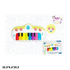 Детское пианино BabyToys MY020 со светом и музыкой на батарейках Детское пианино BabyToys MY020 со светом и музыкой на батарейках