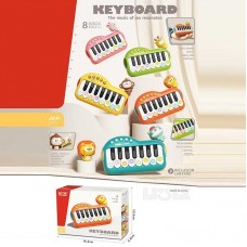 Детский синтезатор BabyToys T 13 разноцветный с музыкой