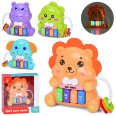 Детское пианино BabyToys с музыкой и звуками животных