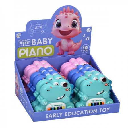 Детское пианино BabyToys 189-1A2 динозавр со звуком и светом Детское пианино BabyToys 189-1A2 динозавр со звуком и светом