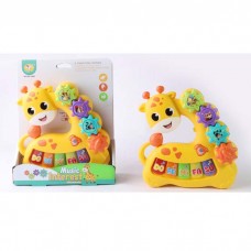 Детское пианино BabyToys 855-186D жираф с музыкой и светом