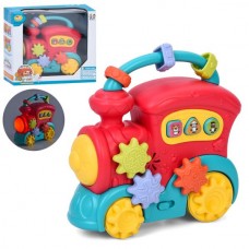 Детское пианино паровоз BabyToys 855-196A со звуками и светом
