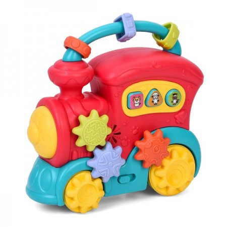 Детское пианино паровоз BabyToys 855-196A со звуками и светом Детское пианино паровоз BabyToys 855-196A со звуками и светом