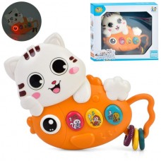 Детское пианино BabyToys 855-202A кот с музыкой и светом