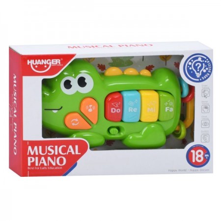 Дитяче піаніно BabyToys HE0567 з музикою та світлом Дитяче піаніно BabyToys HE0567 з музикою та світлом