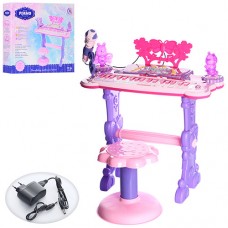 Детский синтезатор BabyToys 6618 со стульчиком и светом Детский синтезатор BabyToys 6618 со стульчиком и светом