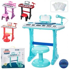 Синтезатор детский BabyToys 883A с микрофоном и светом