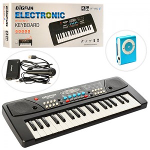 Дитячий синтезатор BF-430C4 37 клавіш, мікрофон, запис, 8 тонів, MP3 плеєр