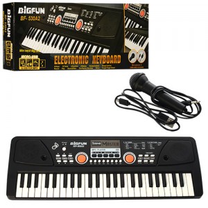 Дитячий синтезатор BF-530A2 49 клавіш, мікрофон, USB, mp3, запис, Demo, від мережі