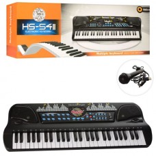Синтезатор HS5411-21 54клавиши, микрофон, демо, USBзарядное, МР3, 2вида, на бат-ке, в кор-ке