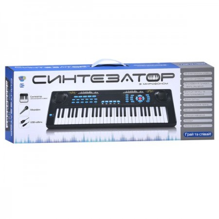 Синтезатор M 5499 70см, 54клавиши, микрофон, запись, демо, МР3, USBшнур/на бат-ке, в кор-ке Синтезатор M 5499 70см, 54клавиши, микрофон, запись, демо, МР3, USBшнур/на бат-ке, в кор-ке