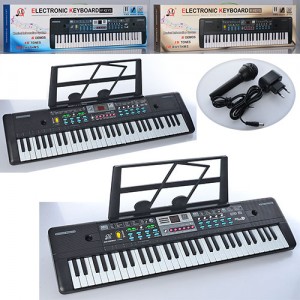 Дитячий синтезатор MQ022-23UF 61кл, запис, 16тонн, FM, USBвход, мікрофон, 2віда, від мережі