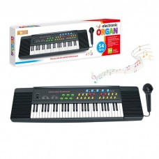 Синтезатор R690 54 клавіші, 50-15см, музика, мікрофон, запис, регулятор гучності, на бат-ці/USBшнур Синтезатор R690 54 клавіші, 50-15см, музика, мікрофон, запис, регулятор гучності, на бат-ці/USBшнур
