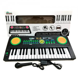 Детский синтезатор YYX-009 37 клавиш, 52 см, микрофон, музыка, 8 тонов, от сети