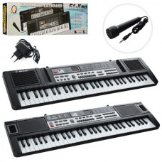Синтезатор MQ6120-21 2вида, 61клавиша, микрофон,6тонов,6ритмов,10песен,от сети/на бат-ке, в кор-ке