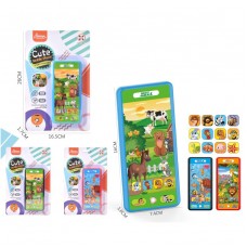 Детский телефон BabyToys 678-9-1A с музыкой и звуками животных Детский телефон BabyToys 678-9-1A с музыкой и звуками животных