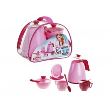 Набор посуды Cooking Set 15 предметов розовая Юніка 4820041671733