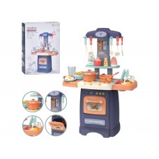 Игровая кухня, 29 предметов, плита, духовка, мойка, звук и свет (цена за 1 шт) 889-175