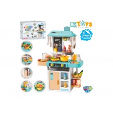 Игровая кухня Limo Toy 889-297 с паром, звуком и светом, 68 см, 52 предмета