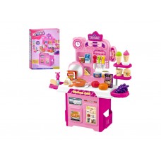 Игровая кухня Limo Toy 922-207 с посудой и продуктами, 50 см, 53 предмета