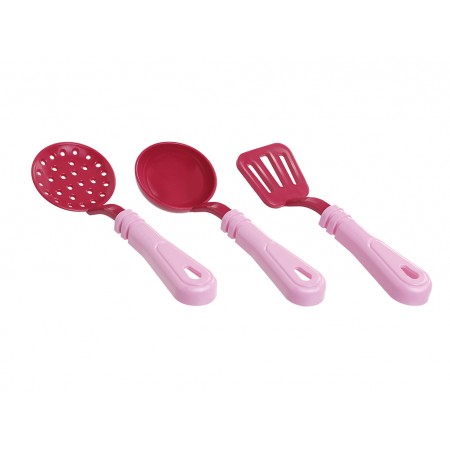 Детская посудка розовый Plate with dishes 10 предметов Юніка 71719