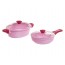 Детская посудка розовый Plate with dishes 10 предметов Юніка 71719