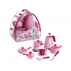 Детская посудка розовый Cooking Set 23 предмета Юніка 71740