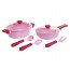 Дитячий іграшковий набір посуду рожевий Cooking Set 23 предмети Юніка 71740