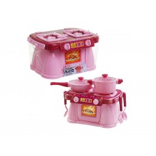Набор Cooking Plate with Dishes 7 предметов розовая в сетке Юніка 4820041671825