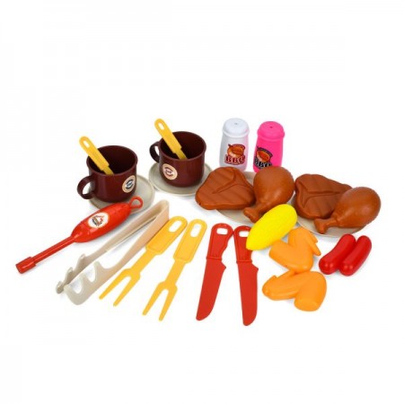 Игровой набор барбекю BabyToys XS-25093 с посудой и продуктами Игровой набор барбекю BabyToys XS-25093 с посудой и продуктами