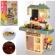 Детская игрушечная кухня Limo 889-187, мойка-льется вода, 42 предмета, звук, свет