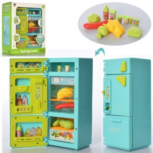 Игрушечный холодильник XS-19006, продукты, музыка, свет