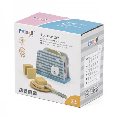 Игрушечный тостер PolarB из дерева Игрушечный тостер PolarB из дерева