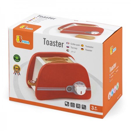 Игрушечный тостер Viga Toys из дерева 50233FSC Игрушечный тостер Viga Toys из дерева 50233FSC