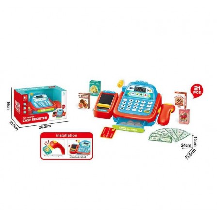 Игрушечная касса BabyToys G 268 AA со звуком и сканером