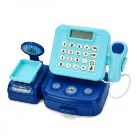 Кассовый аппарат игрушечный BabyToys 1111-173 со звуком и весами Кассовый аппарат игрушечный BabyToys 1111-173 со звуком и весами