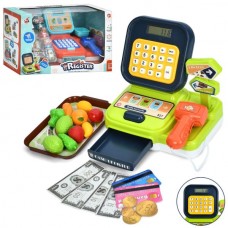 Касовий апарат CF8221-31 16,5см, калькулятор, сканер, звук, світло, продукти, гроші, 2 види, на бат-ці, в кор-ці Касовий апарат CF8221-31 16,5см, калькулятор, сканер, звук, світло, продукти, гроші, 2 види, на бат-ці, в кор-ці