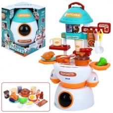 Игрушечная кухня BabyToys 0421-14B складная с посудой, 31 предмет Игрушечная кухня BabyToys 0421-14B складная с посудой, 31 предмет