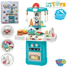 Детская игрушечная кухня BabyToys 16913B со звуком и светом Детская игрушечная кухня BabyToys 16913B со звуком и светом