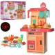 Детская игрушечная кухня M 4427 I UA в73-47-22см, муз-звук укр, свет, мойка-льется вода механич, плита-пар, духовка, посуда, продукты, часы, 42пр