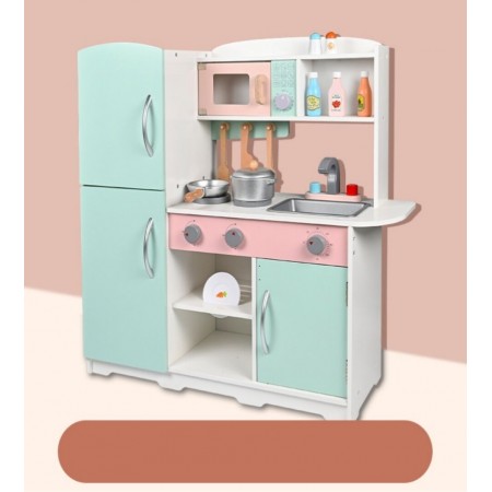 Деревянная игрушечная кухня BabyToys C 69825 для девочек