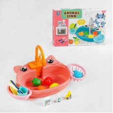 Игрушечная мойка BabyToys 829A розовая для девочек Игрушечная мойка BabyToys 829A розовая для девочек