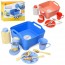 Детская посудка BabyToys XS-25141 набор из 6 предметов разные цвета